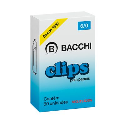 Clips 6/0 Niquelado Cx C/50 Bacchi