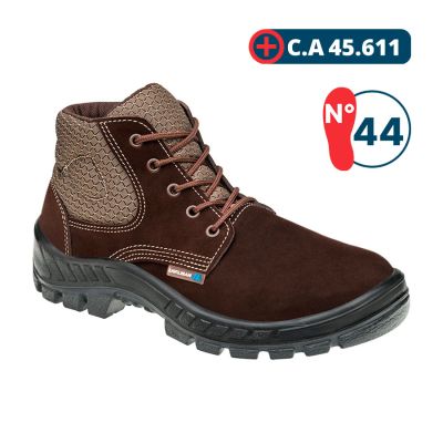 Botina De Seguranca C/ Cadarco Marrom N° 44 Nobuck (ca 45611)