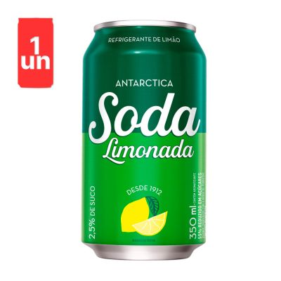 Refrigerante Soda Limonada Antarctica Lata 350ml