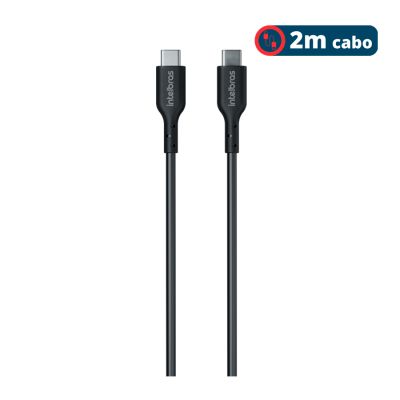 Cabo P/ Smartphone Usb-c Para Usb-c 2m Preto Eucc20pp Intelbras