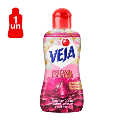 Limpador Perfumado Concentrado Quartzo Rosa 100ml Veja