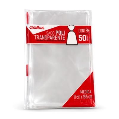 Plastico Polipropileno Transparente 11 X 19,5cm C/ 50 Cromus