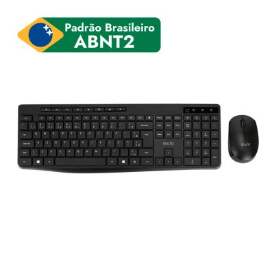Teclado E Mouse Sem Fio Cs695 Silencioso Tc691 Multi