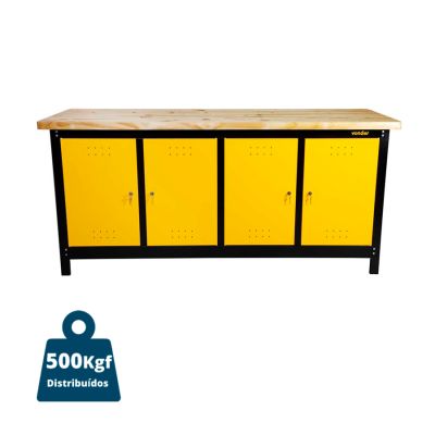 Bancada Fechada C/ Tampo 200x92x60 Vonder