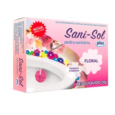 Pedra Sanitaria Floral 20g Sani Sol