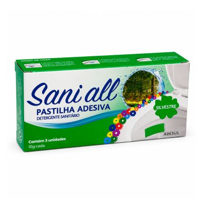 Pastilha Adesiva Sanitaria C/3 Silvestre 30g Sani All
