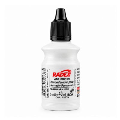 Tinta Reabastecedor Marcador Permamente Atx Preto Radex