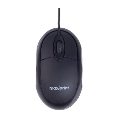 Mouse Com Fio Usb Essential Preto 60000164 Maxprint