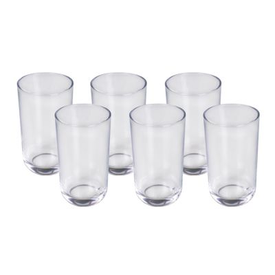 Jogo Copo De Vidro Alto Clean 300ml C/ 6 Mor