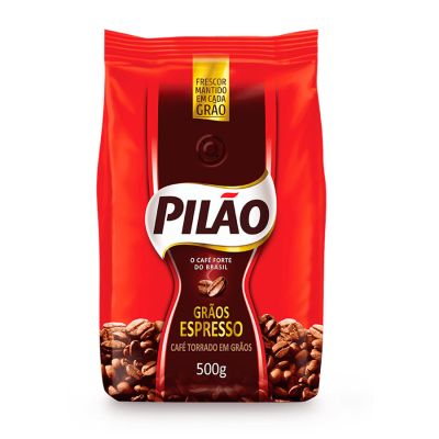 Cafe Espresso Torrado Em Graos 500g Pilao