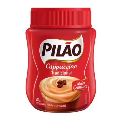 Cappuccino Soluvel Tradicional 200g Pilao