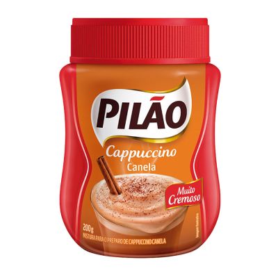 Cappuccino Soluvel Canela 200g Pilao