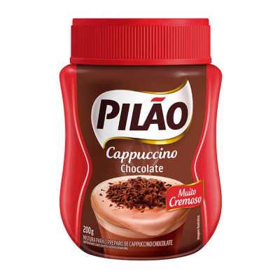 Cappuccino Soluvel Chocolate 200g Pilao