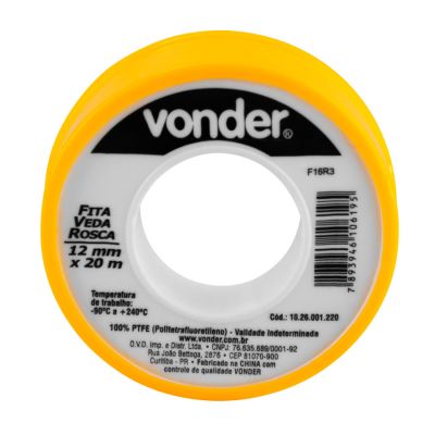 Fita Veda Rosca 12mm X 20m Vonder