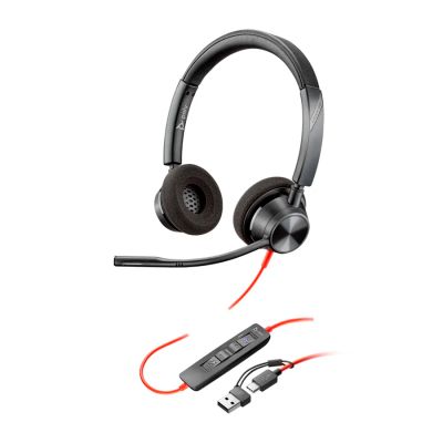 Headset Usb-c + Usb-a C3320 Duo Blackwire Poly