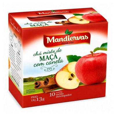 Cha Maca Com Canela C/ 10 Saquinhos Envelopados 13g Mandiervas