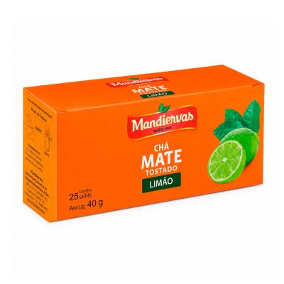 Cha Mate Limao C/ 25 Saquinhos 40g Mandiervas