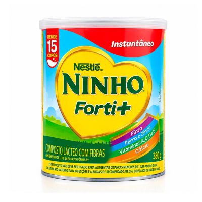 Composto Lacteo Integral Instantaneo Fort+ Lata 380g Ninho