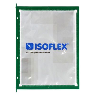 Pasta Isoflex A4/carta Retrato-pinos De Aco-verde Pia4r-vd