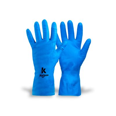 Luva Latex Super Silver Azul G Kalipso Kal327 (ca 32728)